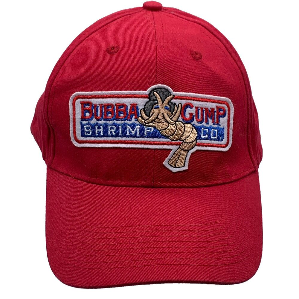 Bubba Gump Shrimp Co Red Adjustable Snapback Baseball Cap Hat Movie